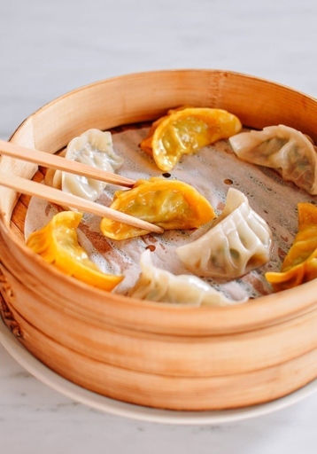 1. Cook the dumplings in boiling water for about 10 minutes.