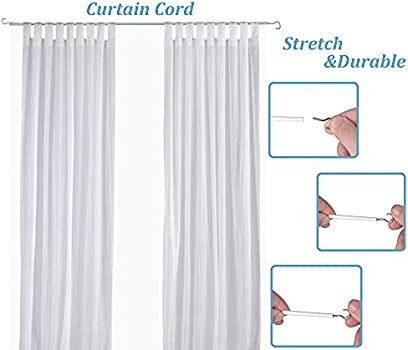 10. Wire - You can use wire to hang your curtains without a rod by attaching the wire to the curtain rings and then hanging the curtains on the wire.