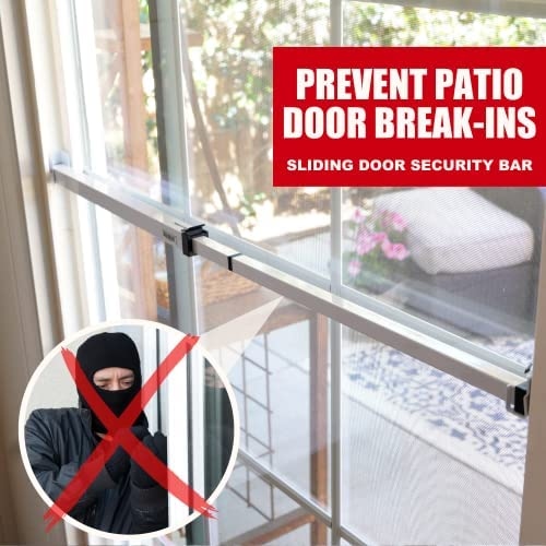 12 – Secure Sliding Doors:

To secure your sliding doors, install a security bar or lock at the top and bottom of the door.