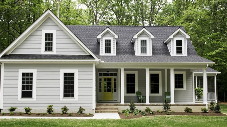 2 – Coordination: Black gutters can help to tie together the look of your home's exterior.