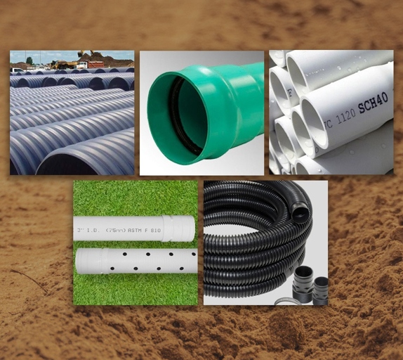 2 – Drain Pipes: There are many different types of drain pipes that can be used for downspout drainage.