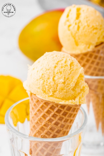 2 – Mango Ice-cream: Simply combine mango, heavy cream, and sugar in a blender, then pour the mixture into an ice cream maker and freeze according to the manufacturer's instructions.