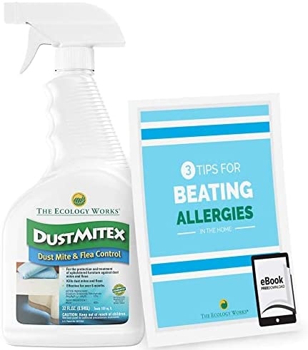 4. Spray an anti-allergen oxidizer on your couch fabric to get rid of dust mites.