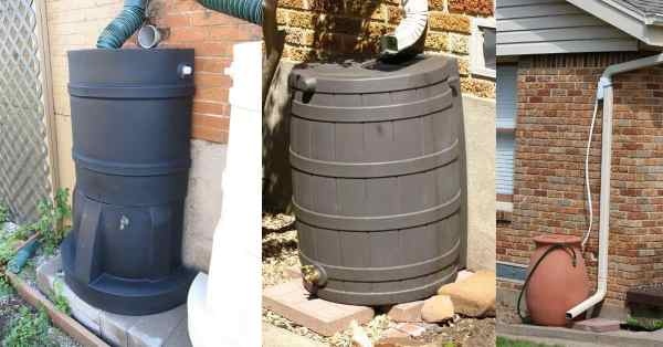 8. Rain barrels are a great way to collect and store rainwater for later use.