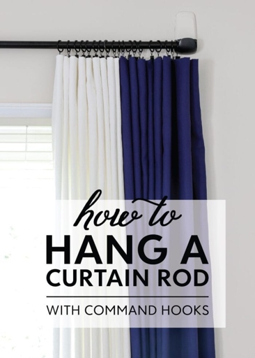 9 – Command Hooks: These are great for small windows or if you want to hang your curtains without putting holes in your walls.