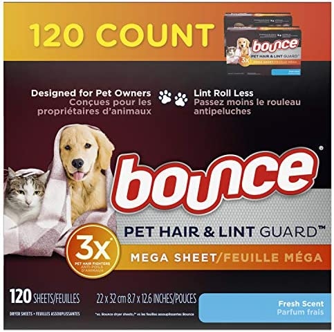 9 – Remove Pet Hair:

Dryer sheets can help remove pet hair from your clothes and furniture.