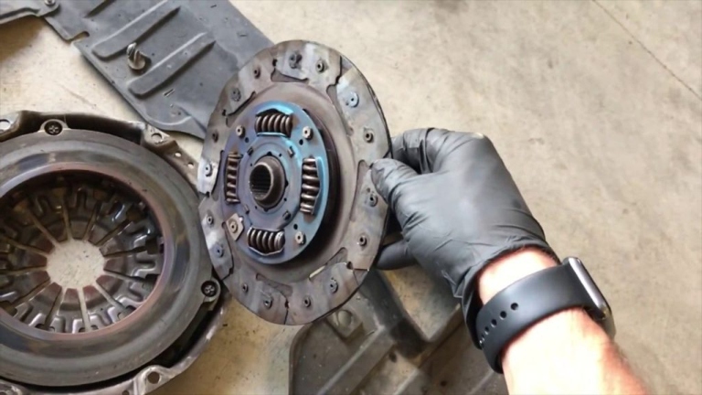 A burnt clutch smell is usually caused by a slipping clutch.