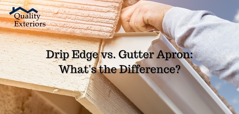A gutter apron is a small, metal strip that is installed over the edge of a roof gutter.