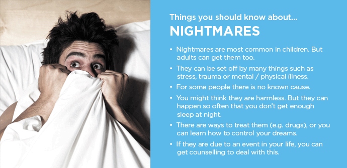 Bad dreams can be caused by many things, including stress, anxiety, and sleep disorders.