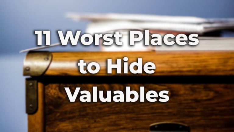 Bathrooms are one of the worst places to hide valuables in your home.