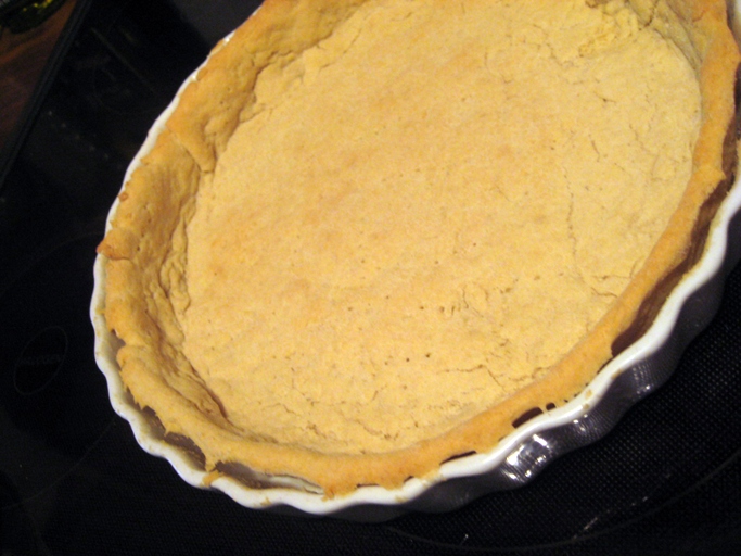 Blind-baking is the process of baking a pie crust without the filling, and is often done to prevent a soggy crust.