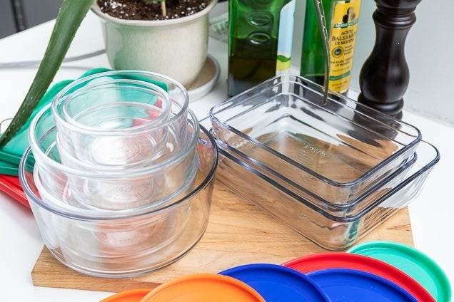 Glass containers are a great way to store food in the freezer.