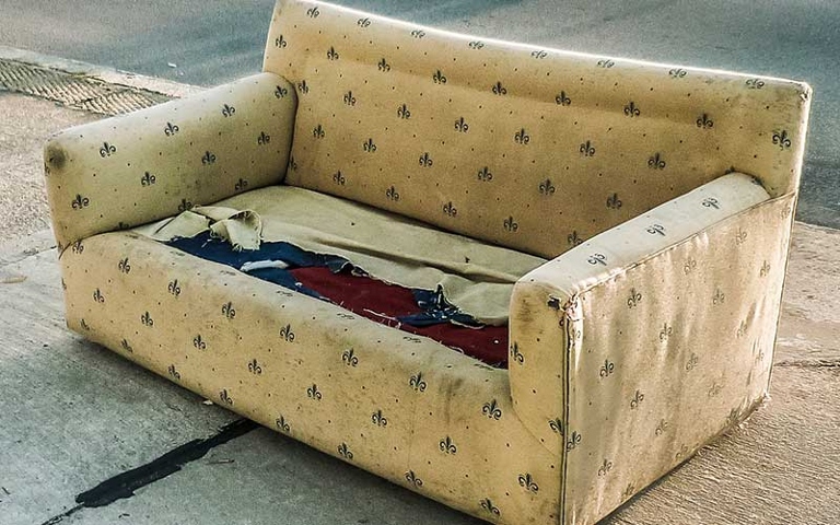 If you can see the seams of your couch, it's time to replace it.