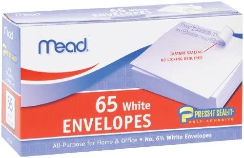 If you don't want to lick your envelopes shut, you can buy press and seal envelopes.