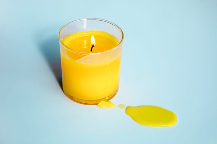 If you have a hard time removing candle wax from clothing, using heat can help loosen the wax and make it easier to remove.