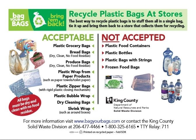 If you live in an area with access to recycling facilities, you can recycle your plastic bags.