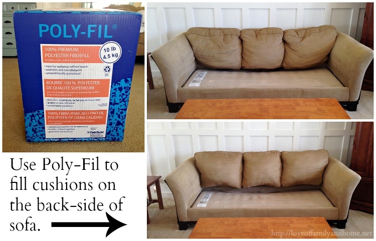 If your couch cushions are looking a little flat, there are several easy ways to fluff them up again.