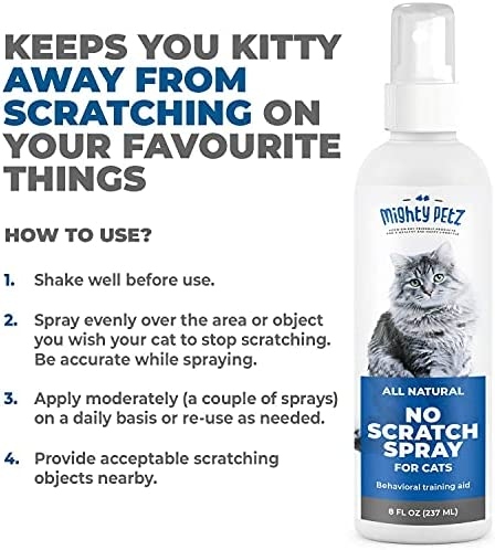 If you're looking for a cat-proof spray, you'll want to try something that's designed specifically for fabrics.