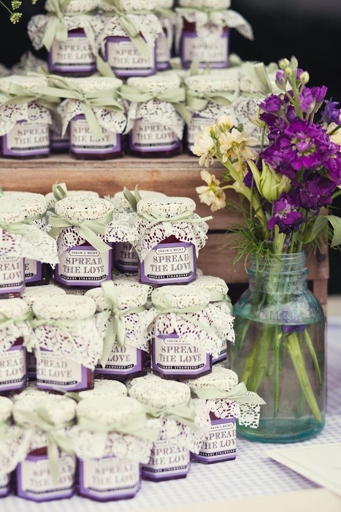 If you're looking for a creative and unique wedding favor, consider dried lavender.