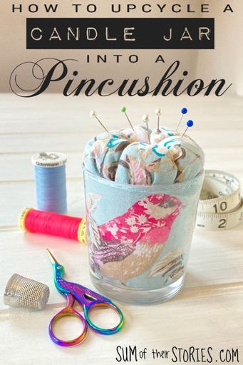 If you're looking for a creative way to use up leftover candle wax, try making a pincushion!