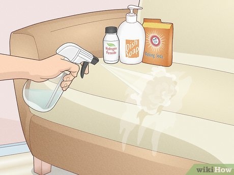 If you're looking for a quick and easy way to get rid of the vomit smell from your couch, try using an air freshener.