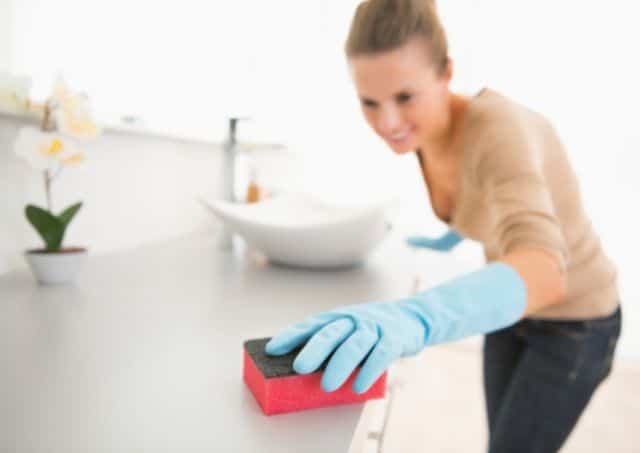 If you're looking for an easy and effective way to remove hair dye from your countertops, buying a surface cleaner is a great option.