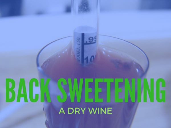 If you're looking to add a little sweetness to your wine, sugar is the way to go.