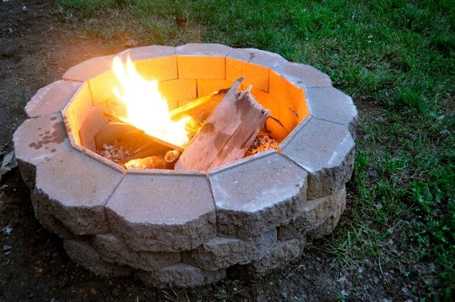 If you're looking to build a fire pit, consider digging a hole. It may seem like more work, but it's actually safer.