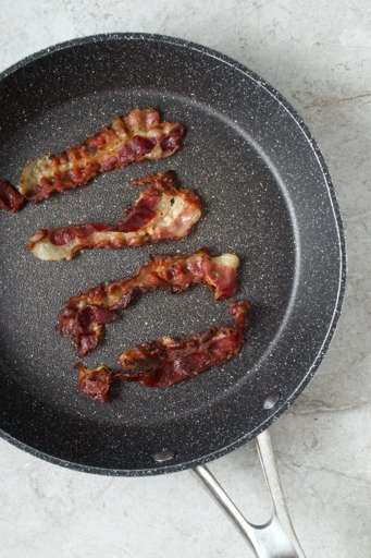 If you're reheating bacon using a skillet, cook on medium heat until crisp.