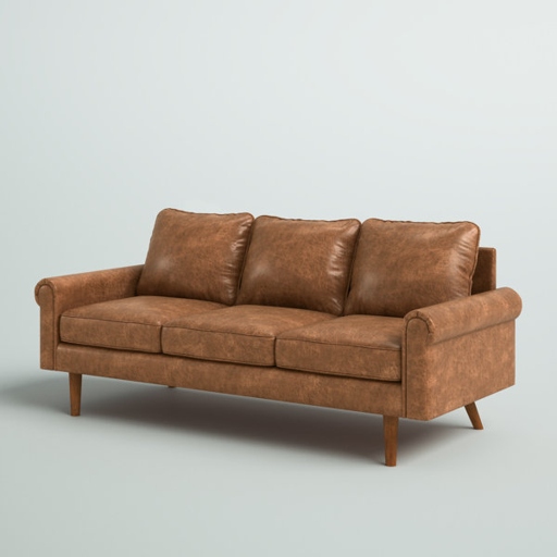 Leather furniture is often thought of as being stiff and uncomfortable, but that's not always the case.