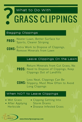 Leaving the clippings on your lawn is a smart way to dispose of them.