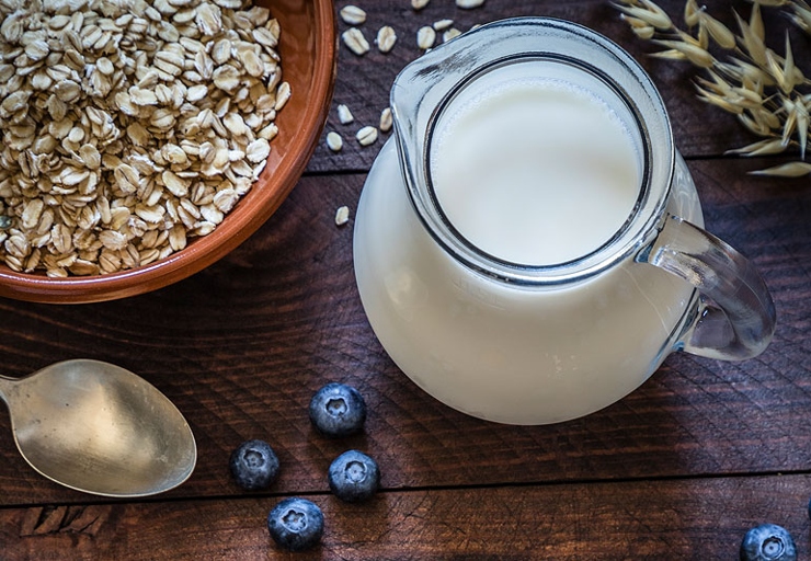 Oat milk is a dairy-free milk alternative made from oats.
