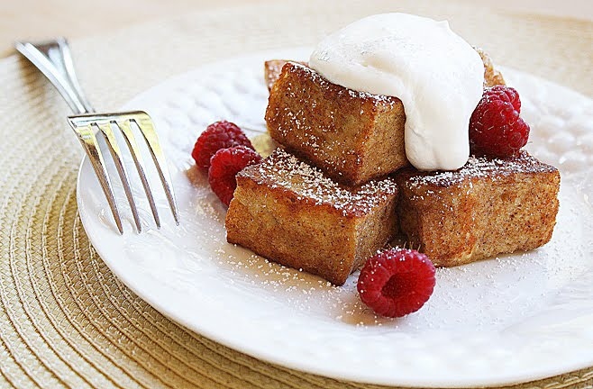 One idea for leftover french toast is to make a french toast salad.