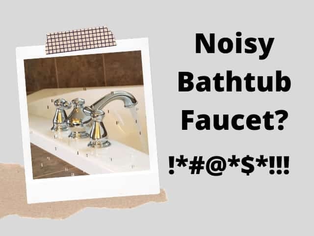 One possible reason for a bathtub faucet making loud noises is that the valves are decaying.