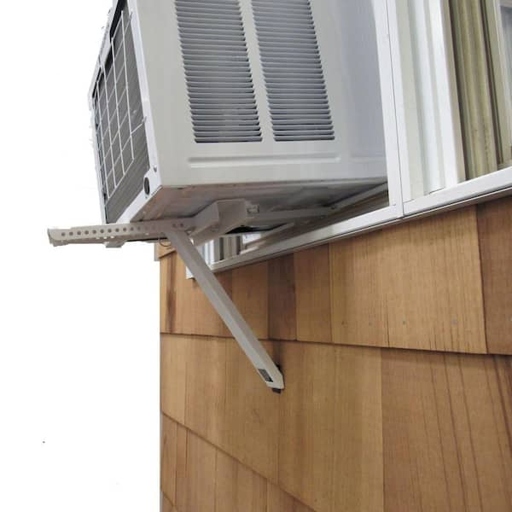 One way to improve the security of your window air conditioner is to install air conditioner support brackets.
