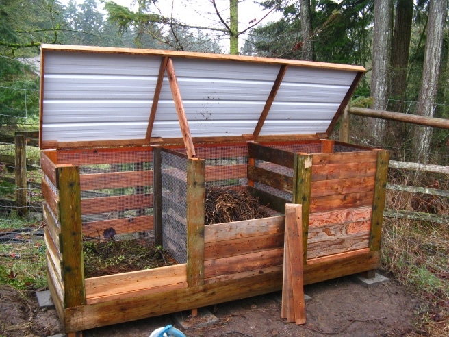 Other compost bin designs include tumblers, bins with worms, and outdoor pits.