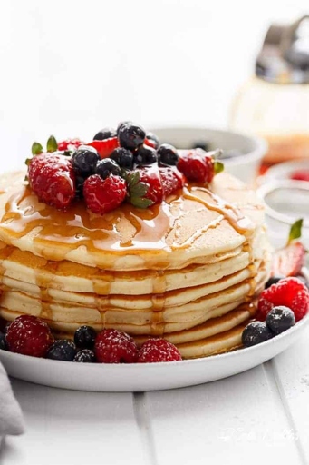 Pancake mix is a pre-made mixture of flour, milk, sugar, baking powder, and eggs that can be used to make pancakes with little to no additional ingredients.
