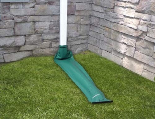 Rollup downspouts are a great way to keep your garden free of obstacles.