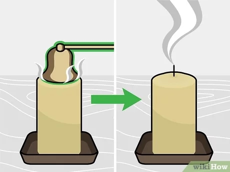 There are other ways to extinguish a candle, such as using a snuffer or dipping the wick in water.