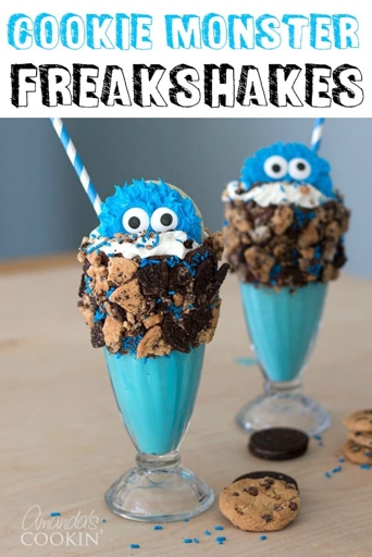 This cookie milkshake is the perfect way to use up those leftover cookies!