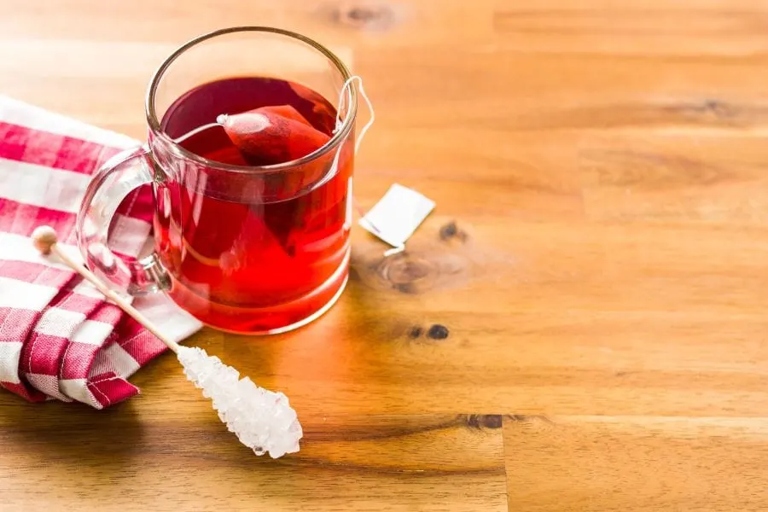 To prevent tea stains on glass, avoid using glass that is too hot or too cold.