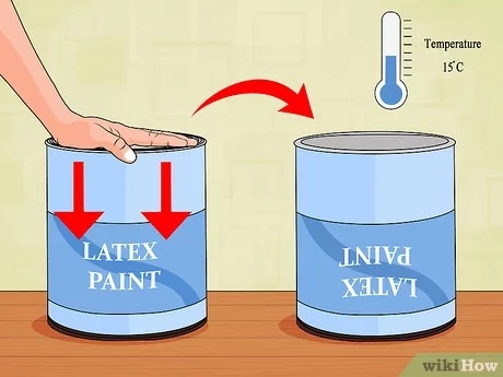 To properly dry latex paint for disposal, mix in an equal amount of sand, vermiculite or kitty litter.