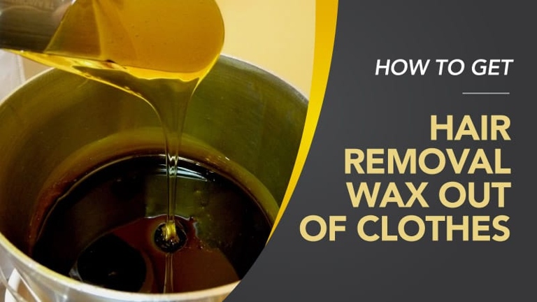 To remove wax from clothing, hold the ice against the wax for a few seconds until the wax hardens, then peel it off.