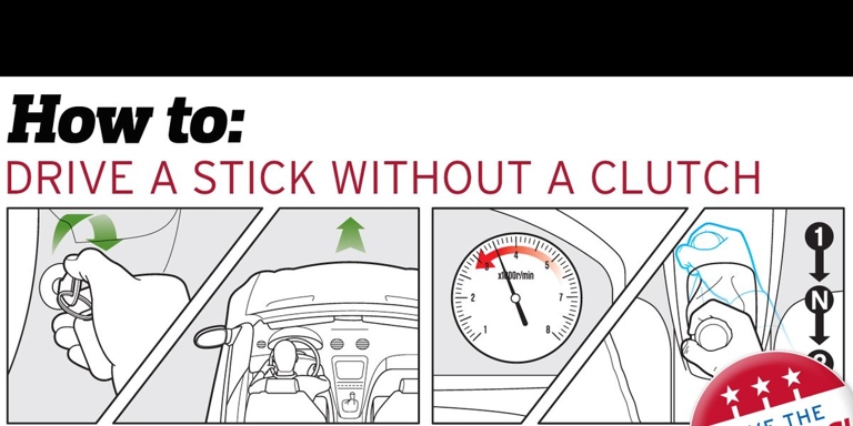 To shift without a clutch, you will need to use the gear shift to select the desired gear and then use the gas pedal to control the speed of the car.
