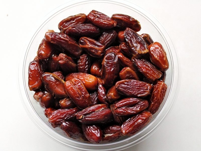 To soften dates, soak them in water for 3 hours.