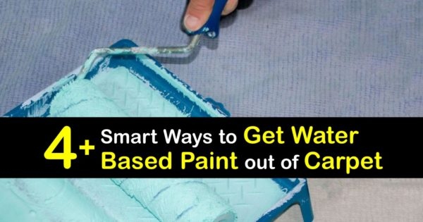 Water-based paint is the easiest type of paint to remove from carpet, and there are several ways to do it.