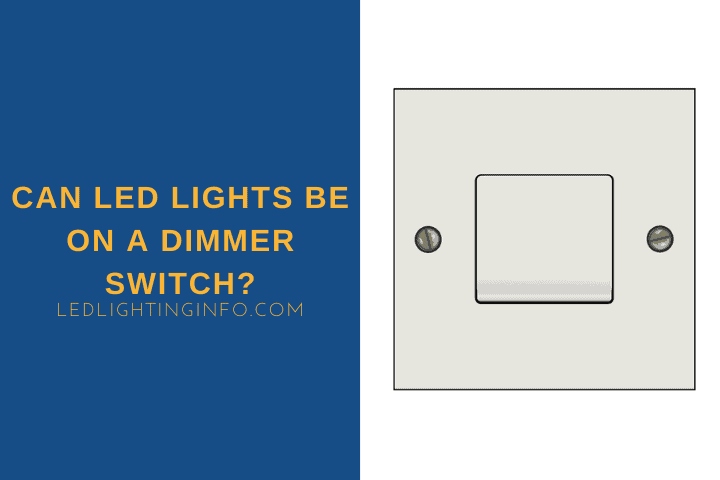 Yes, you can put LED lights on a dimmer, but you need a special kind of dimmer called a Leading Edge Dimmer.