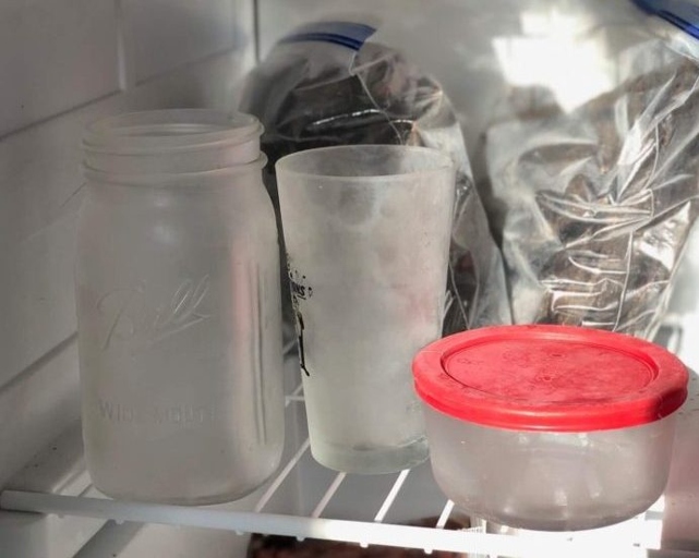 You can put glass in the freezer, but it's best to change the temperatures gradually.