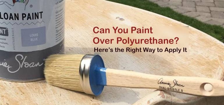 You will need to sand the area you just polyurethaned before you can apply paint over it.